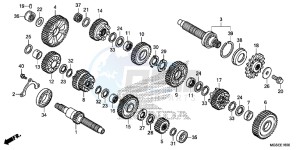 NC700SAC drawing TRANSMISSION (NC700S/ SA)