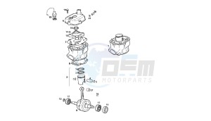 SENDA SM X-TREM - 50 CC EU2 drawing CRANKSHAFT - CYLINDER