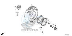 TRX420FM2E TRX420 Europe Direct - (ED) drawing REAR WHEEL