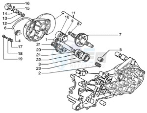 Liberty 50 ptt drawing Rear wheel shaft