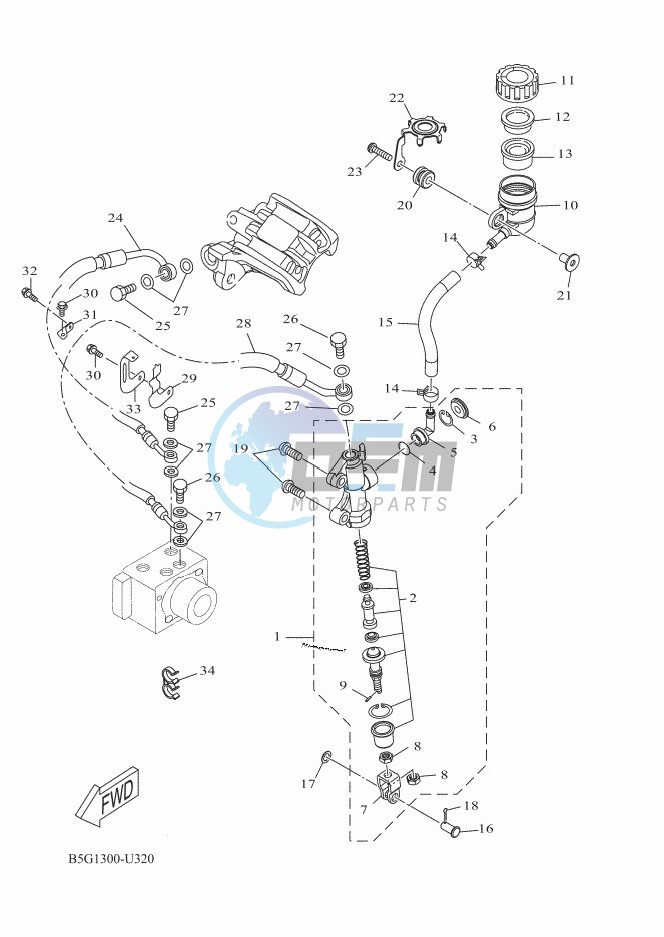 REAR MASTER CYLINDER