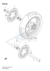 GSX1300R (E50) Hayabusa drawing FRONT WHEEL