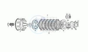 Pegaso 125 drawing Clutch