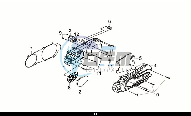 L. CRANK CASE COVER