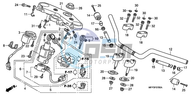 HANDLE PIPE/TOP BRIDGE