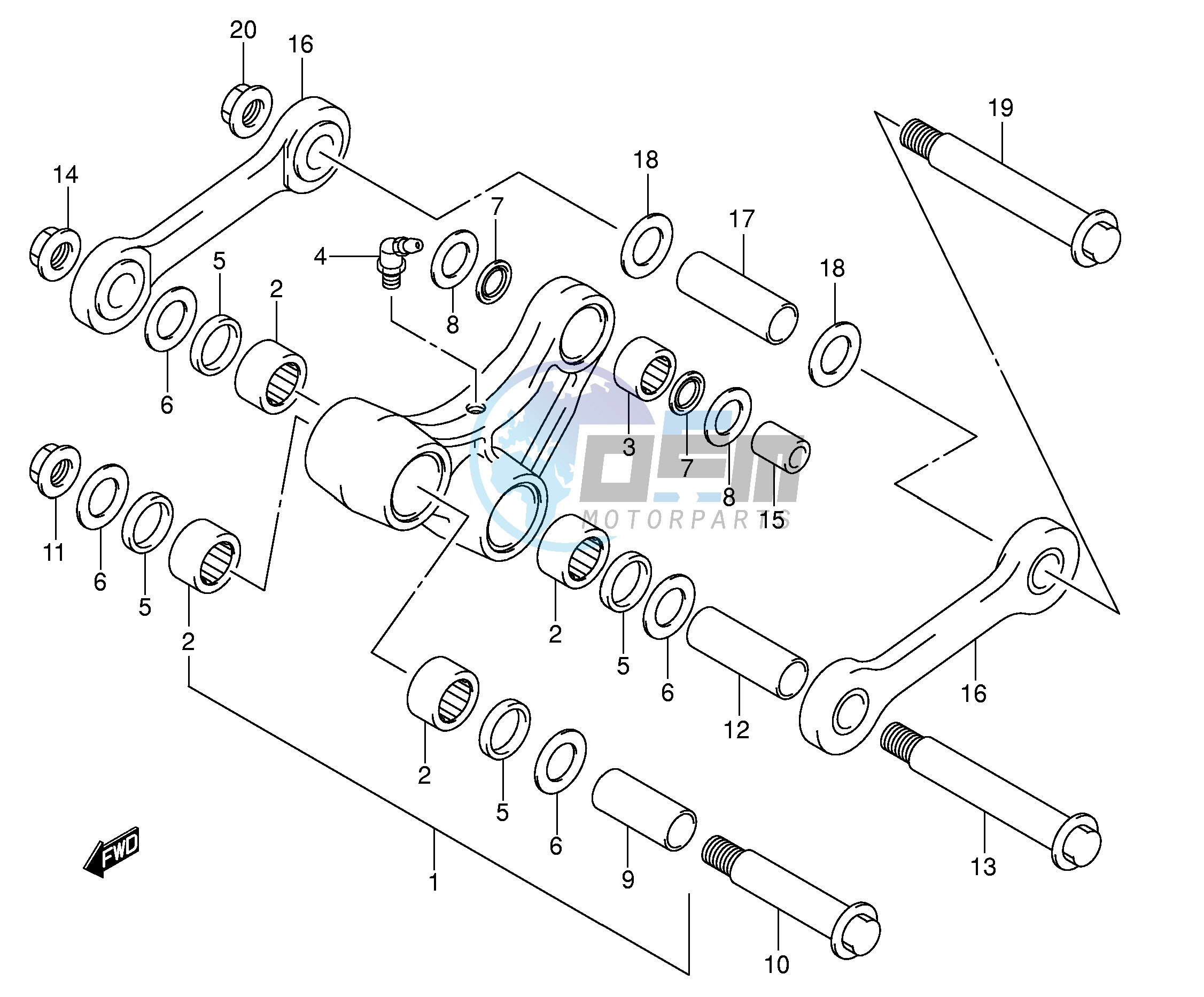 REAR CUSHION LEVER