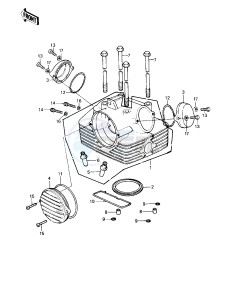 KLT 200 A [KLT200] (A4-A4A DUCKSTER) [KLT200] drawing CYLINDER HEAD_COVERS