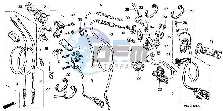 HANDLE LEVER/SWITCH/CABLE