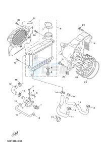 YN50F NEO'S 4 (2ACF 2ACF) drawing RADIATOR & HOSE