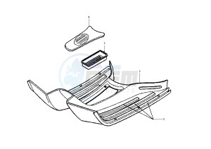 GRANTURISMO 125-200 drawing Footrest Plane