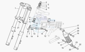 California 1100 Stone - Metal PI EV/EV Touring PI drawing F.fork-r.shock absorber