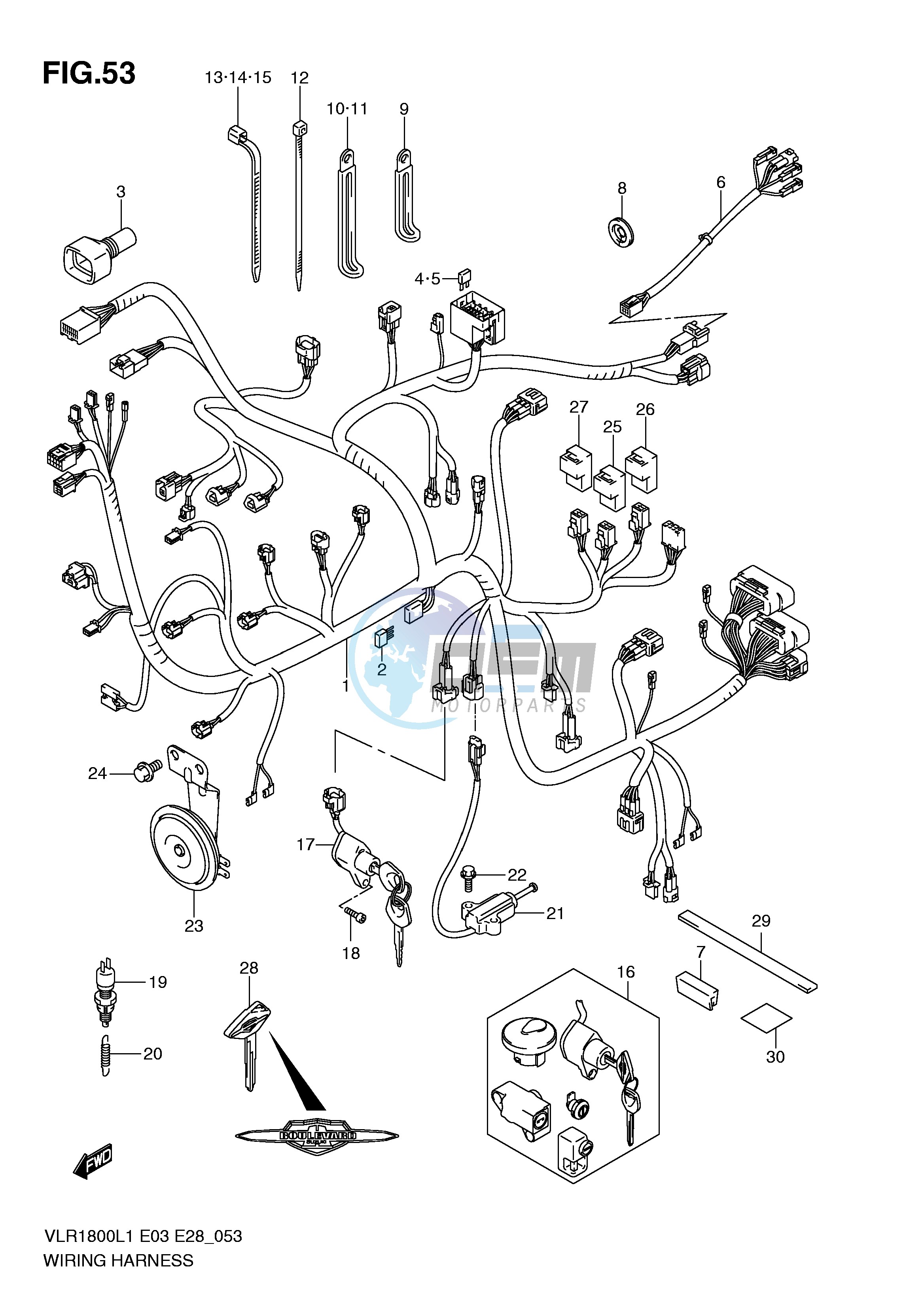 WIRING HARNESS (VLR1800TL1 E3)