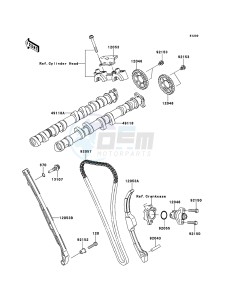 NINJA_ZX-10R_ABS ZX1000KDF FR XX (EU ME A(FRICA) drawing Camshaft(s)/Tensioner