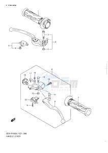 GSX-R1000 drawing HANDLE LEVER