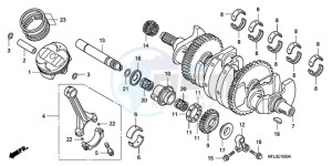 CBR1000RR9 Australia - (U / PSW) drawing CRANKSHAFT/PISTON