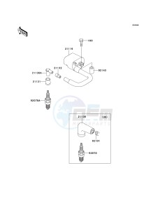 KE 100 B [KE100] (B16-B20) [KE100] drawing IGNITION SYSTEM