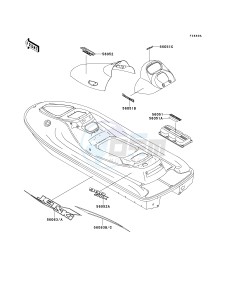 JT 900 B [900 STX] (B1-B2) [900 STX] drawing DECALS-- JT900-B2- -