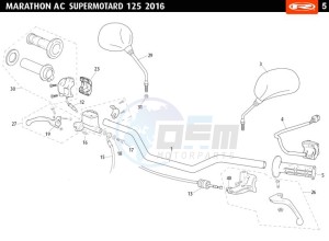 MARATHON-125-AC-SM-WHITE drawing HANDLEBARS