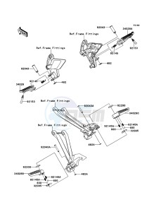 Z1000 ZR1000DCF FR GB XX (EU ME A(FRICA) drawing Footrests