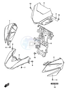 GSX-S125 drawing HEADLAMP HOUSING (GSX-S125MLL8 P21)