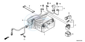 VFR1200XDC drawing BATTERY