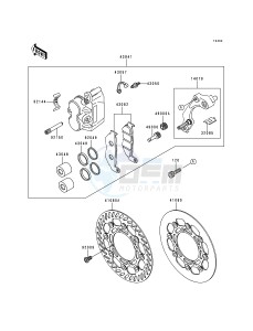 KX 250 K [KX250] (K5) [KX250] drawing FRONT BRAKE