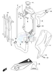 RM85L drawing RADIATOR