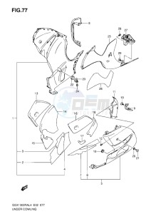 GSX1300R drawing UNDER COWLING L4