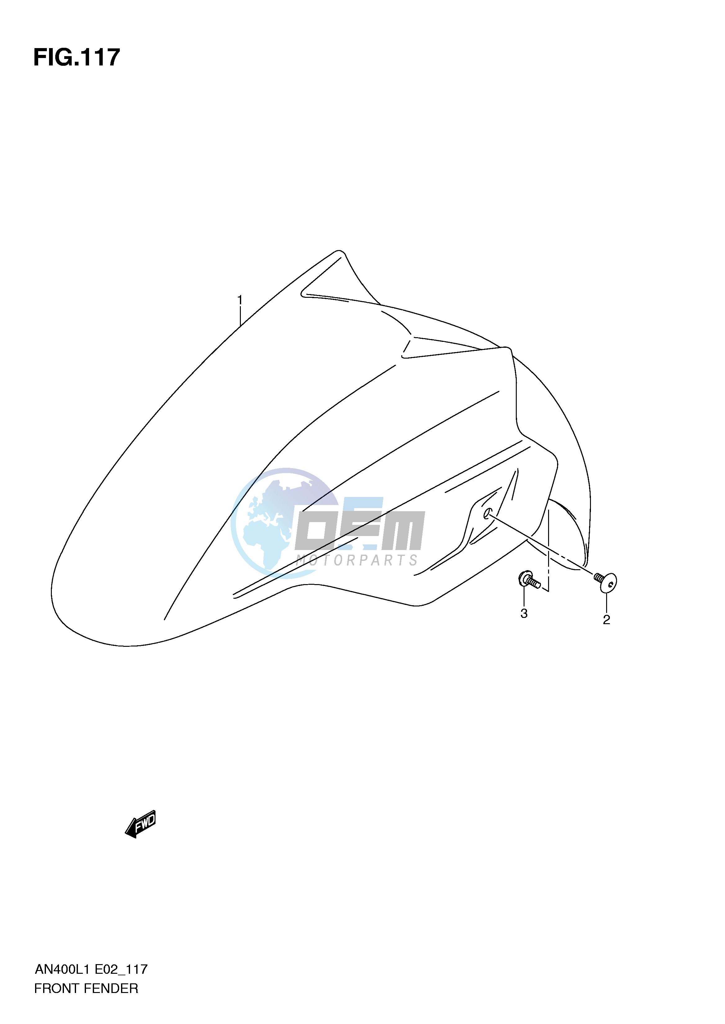 FRONT FENDER (AN400L1 E19)