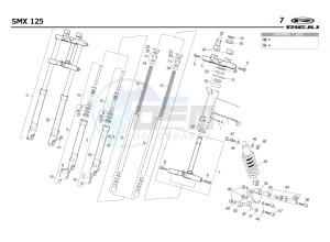 SMX-125-4T-BLUE drawing SUSPENSION