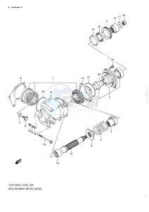 VZR 1800 Z drawing SECONDARY DRIVE GEAR