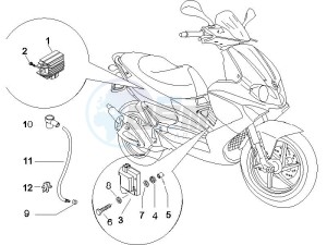 Runner 50 SP drawing Voltage Regulators - Electronic Control Units (ecu) - H.T. Coil