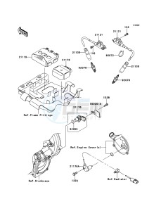 KVF650_4X4 KVF650FDF EU GB drawing Ignition System