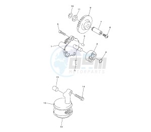 YZ F 450 drawing OIL PUMP