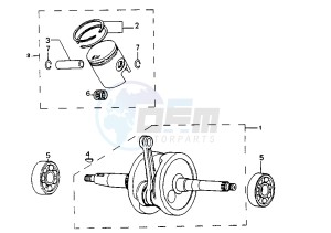 SV GEO - 125 cc drawing CRANKSHAFT-PISTON