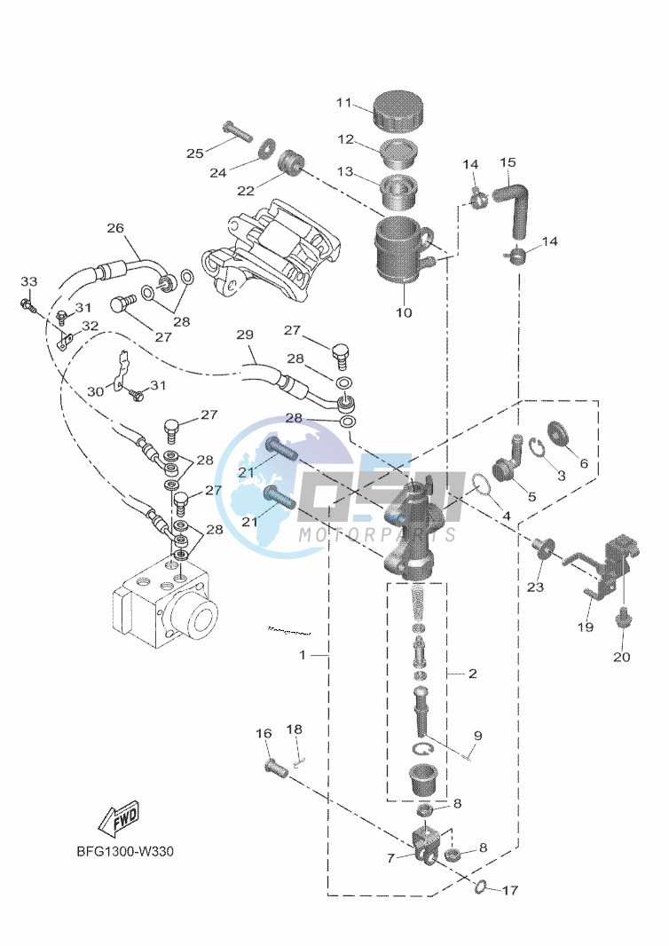 REAR MASTER CYLINDER