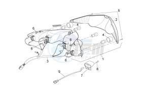 Sport City Cube 125-200 carb e3 drawing Taillight