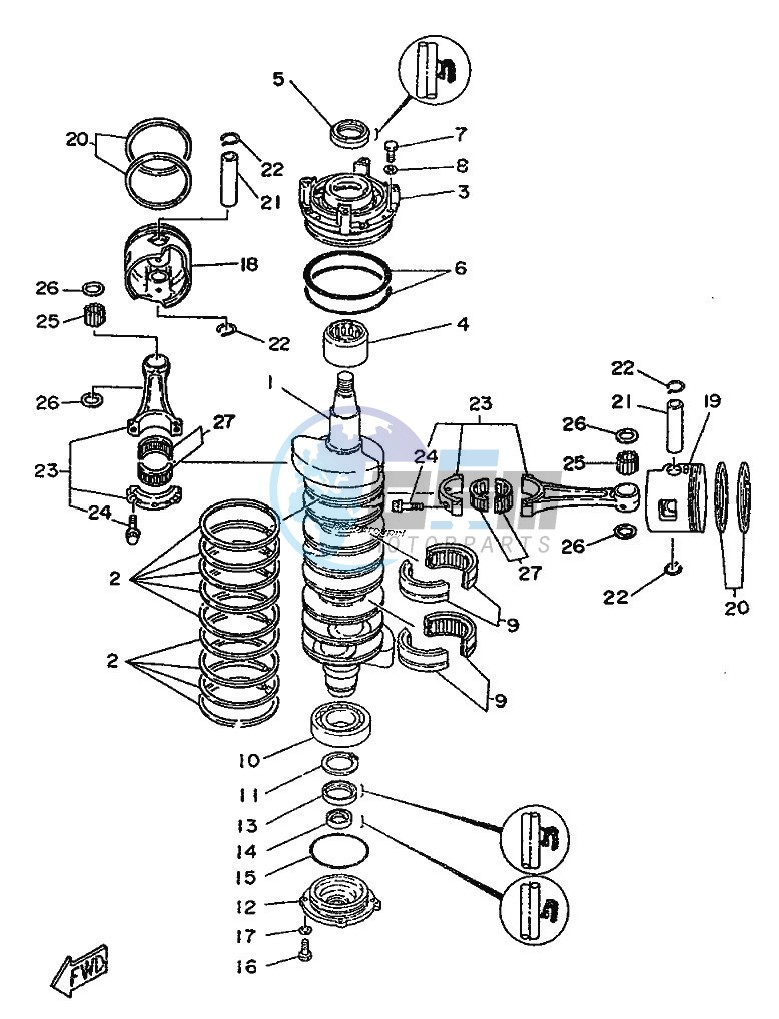 CRANKSHAFT--PISTON