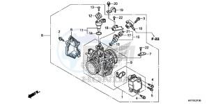 TRX420FPAD TRX420 Europe Direct - (ED) drawing THROTTLE BODY