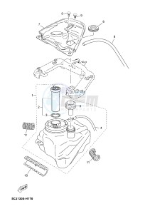 YN50 YN50FU OVETTO 4T (2ACP 2ACP) drawing FUEL TANK