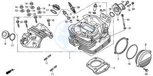 XLR125R drawing CYLINDER HEAD