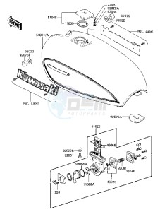 KZ 750 M [CSR TWIN] (M1) [CSR TWIN] drawing FUEL TANK