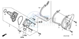 CBR1000RA9 Europe Direct - (ED / ABS MME REP) drawing WATER PUMP