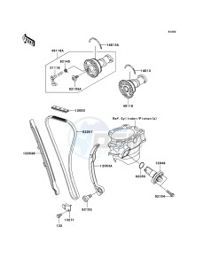 KX250F KX250YCF EU drawing Camshaft(s)/Tensioner