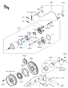 BRUTE FORCE 750 4x4i EPS KVF750HJF EU drawing Starter Motor