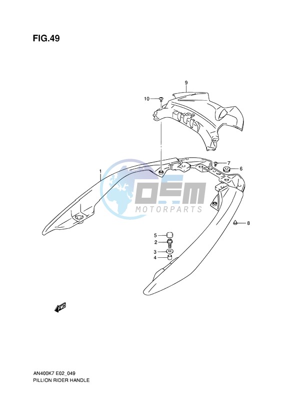 PILLION RIDER HANDLE