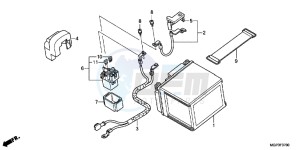 CBR1000RRC drawing BATTERY (CBR1000RR/S)