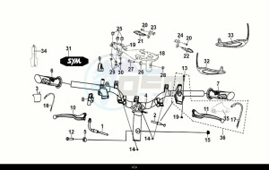 JET4 RX 50 (XE05W3-EU) (E5) (M1) drawing CABLE - SWITCH - HANDLE LEVER