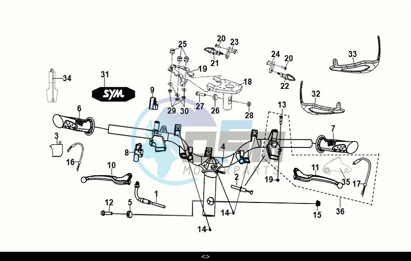 CABLE - SWITCH - HANDLE LEVER