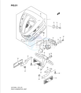 VLR1800 drawing REAR COMBINATION LAMP (VLR1800TL1 E24)